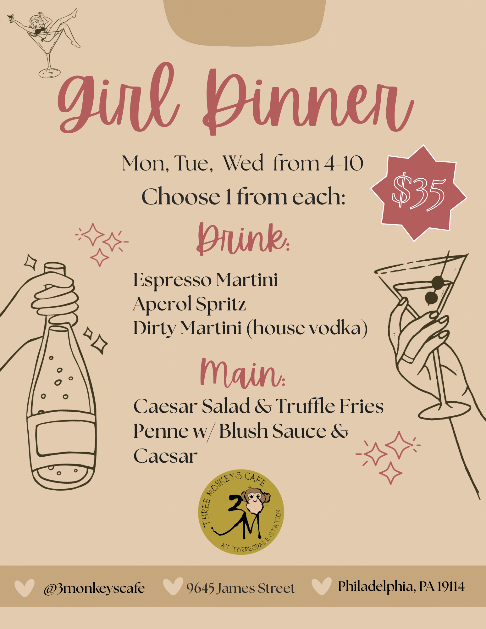 Pink Orange and Green Retro Bold Valentine's Day Promo Flyer (2)
